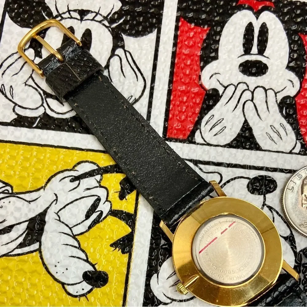 Vintage Walt Disney Productions Bradley Coin Edge Mickey Mouse Watch